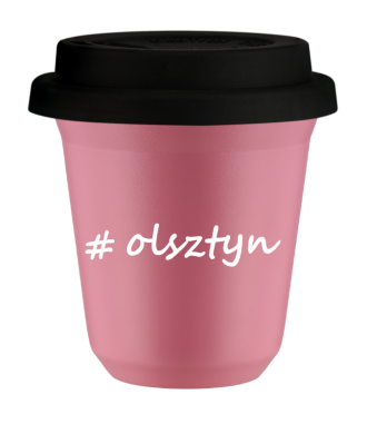 Tasse 240 ml ROSE "Olsztyn", avec couvercle noir Tasse 240 ml ROSE "Olsztyn", avec couvercle noir