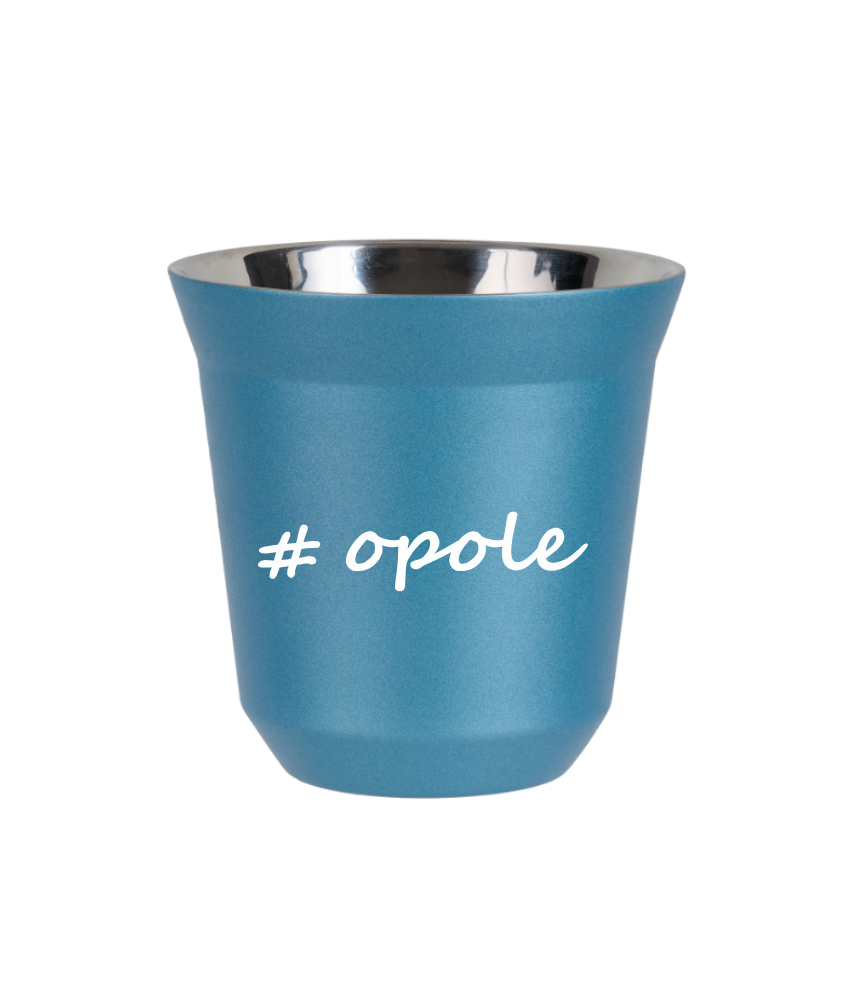 Tasse 80 ml BLEU CLAIR MÉTALLIQUE "Opole" Tasse 80 ml BLEU CLAIR MÉTALLIQUE "Opole"