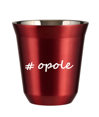Tasse 150 ml ROUGE MÉTALLIQUE "Opole" Tasse 150 ml ROUGE MÉTALLIQUE "Opole"