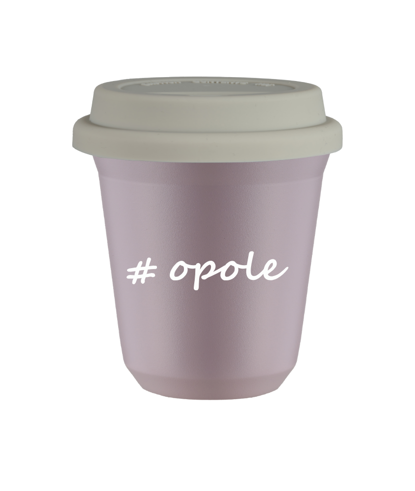 Tasse 80 ml LAVANDE "Opole", avec couvercle blanc Tasse 80 ml LAVANDE "Opole", avec couvercle blanc