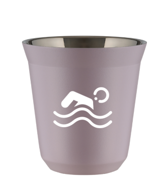 Tasse 80 ml LAVANDE "Natation (blanc)" Tasse 80 ml LAVANDE "Natation (blanc)"