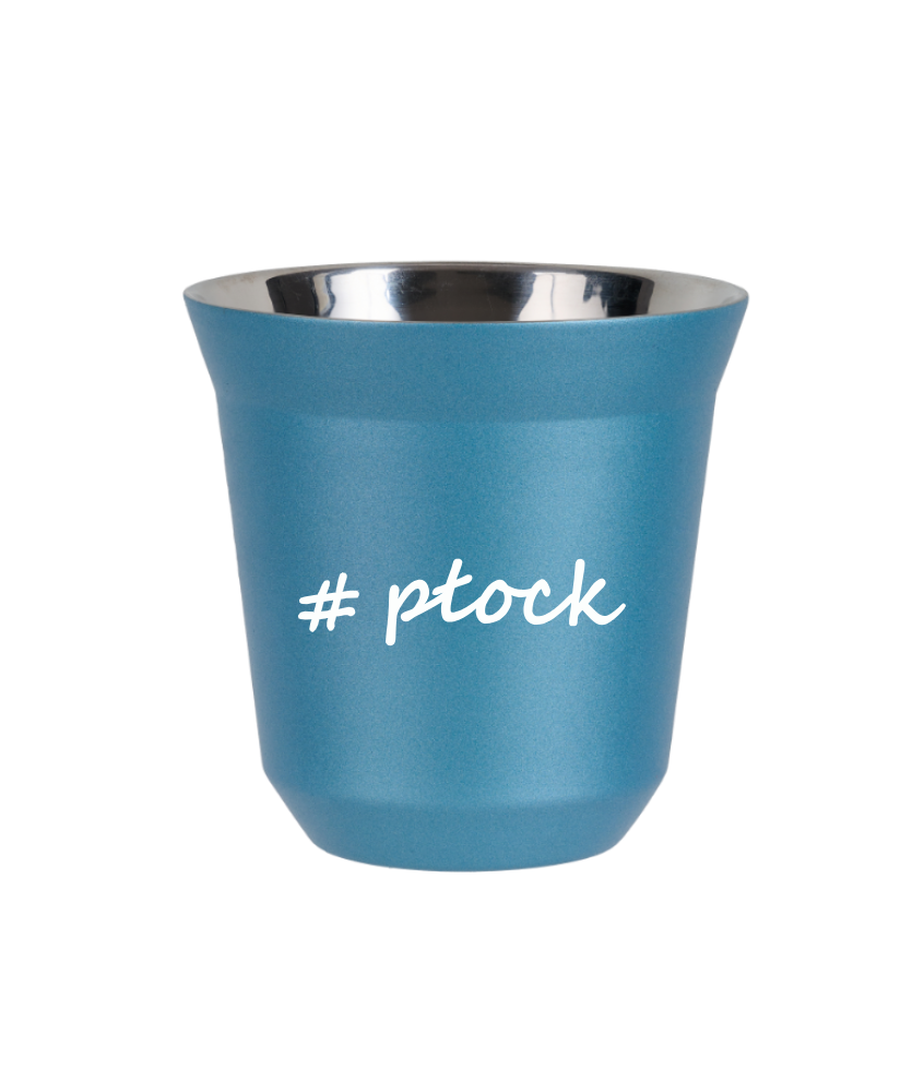 Tasse 80 ml BLEU CLAIR MÉTALLIQUE "Płock" Tasse 80 ml BLEU CLAIR MÉTALLIQUE "Płock"