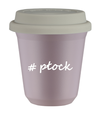 Tasse 240 ml LAVANDE "Płock", avec couvercle blanc Tasse 240 ml LAVANDE "Płock", avec couvercle blanc