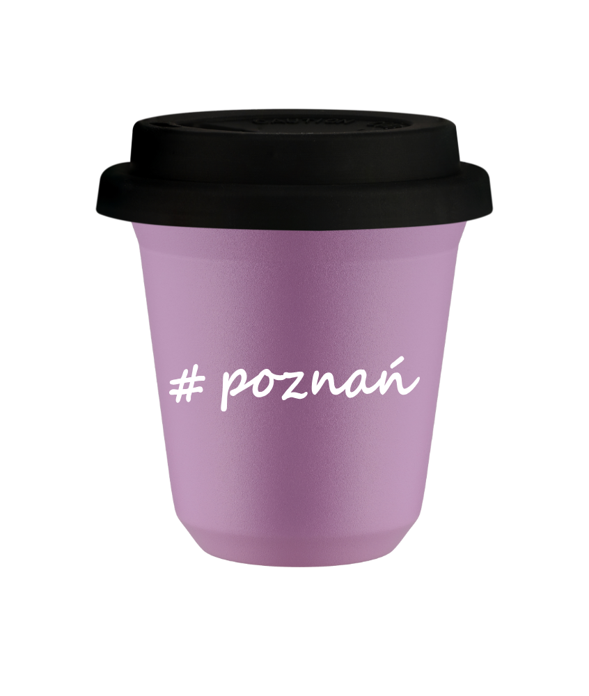 Tasse 240 ml LILAS "Poznań", avec couvercle noir Tasse 240 ml LILAS "Poznań", avec couvercle noir