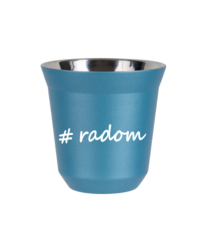 Tasse 150 ml BLEU CLAIR MÉTALLIQUE "Radom" Tasse 150 ml BLEU CLAIR MÉTALLIQUE "Radom"
