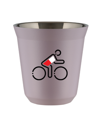 Tasse 80 ml LAVANDE "Cycliste aux couleurs polonaises" Tasse 80 ml LAVANDE "Cycliste aux couleurs polonaises"