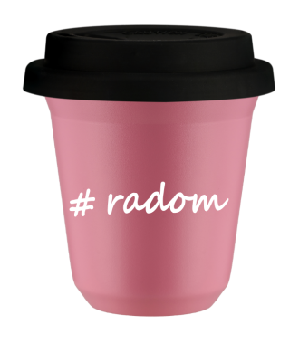 Tasse 150 ml ROSE "Radom", avec couvercle noir Tasse 150 ml ROSE "Radom", avec couvercle noir