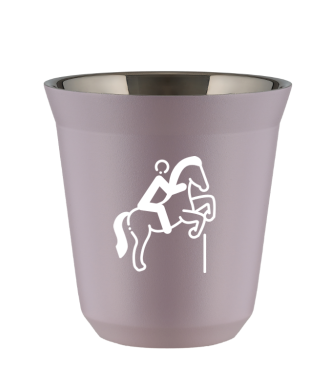 Tasse 80 ml LAVANDE "Équitation 1 (blanc)" Tasse 80 ml LAVANDE "Équitation 1 (blanc)"