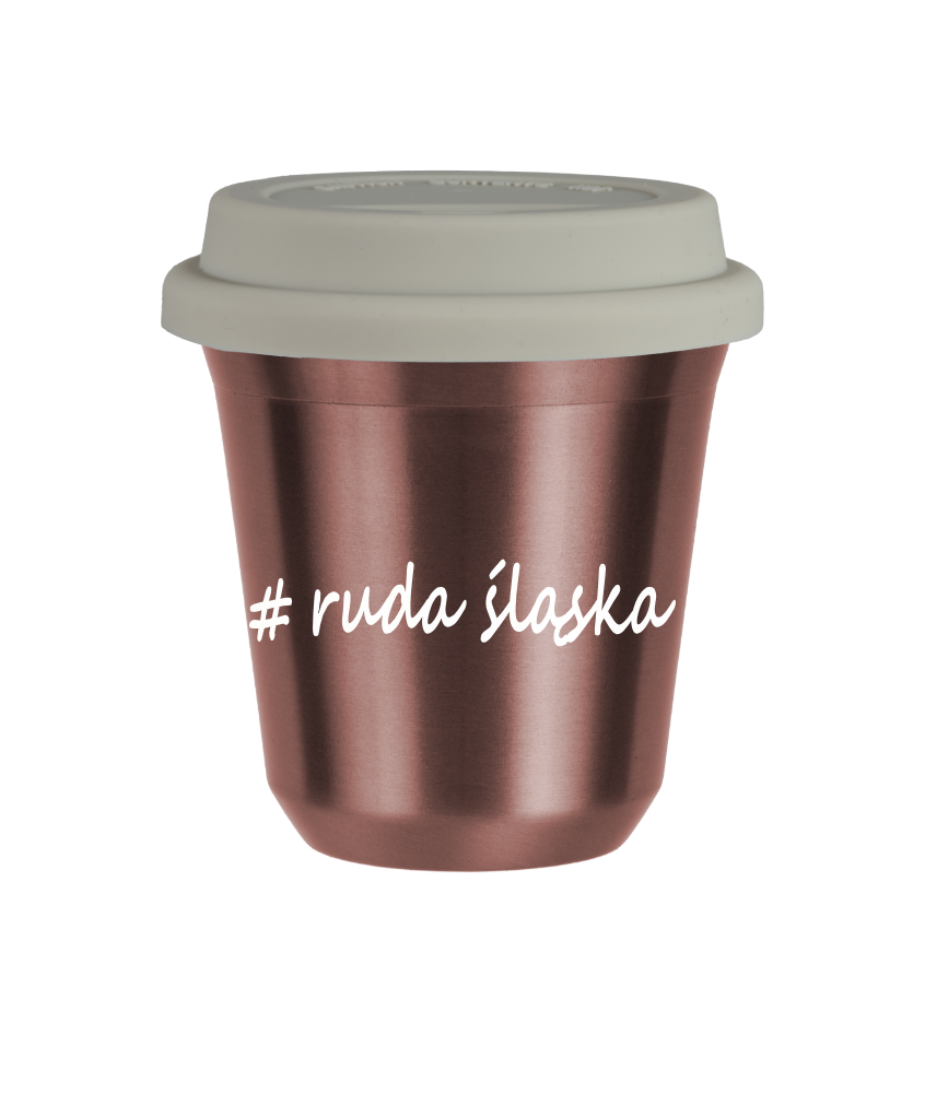 Tasse 80 ml OR ROSE "Ruda Śląska", avec couvercle blanc Tasse 80 ml OR ROSE "Ruda Śląska", avec couvercle blanc