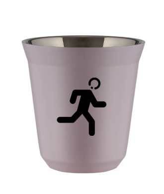 Tasse 80 ml LAVANDE "Coureur (noir)" Tasse 80 ml LAVANDE "Coureur (noir)"