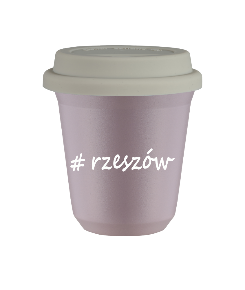 Tasse 80 ml LAVANDE "Rzeszów", avec couvercle blanc Tasse 80 ml LAVANDE "Rzeszów", avec couvercle blanc