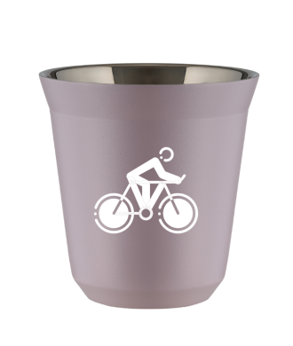 Tasse 80 ml LAVANDE "Cyclisme 2 (blanc)" Tasse 80 ml LAVANDE "Cyclisme 2 (blanc)"