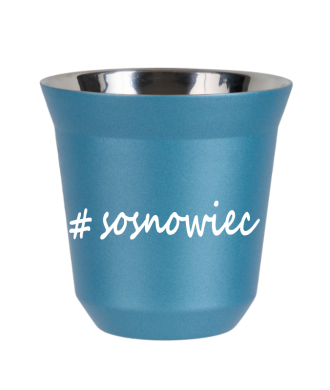 Tasse 150 ml BLEU CLAIR MÉTALLIQUE "Sosnowiec" Tasse 150 ml BLEU CLAIR MÉTALLIQUE "Sosnowiec"