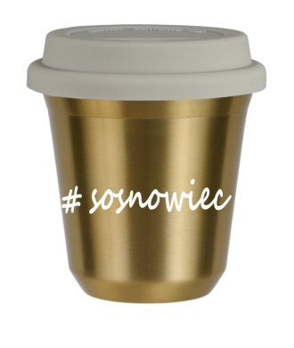 Tasse 240 ml OR "Sosnowiec", avec couvercle blanc Tasse 240 ml OR "Sosnowiec", avec couvercle blanc