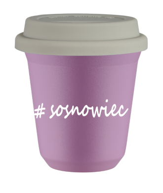 Tasse 240 ml LILAS "Sosnowiec", avec couvercle blanc Tasse 240 ml LILAS "Sosnowiec", avec couvercle blanc