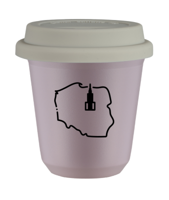 Tasse 80 ml LAVANDE "Pologne", avec couvercle blanc Tasse 80 ml LAVANDE "Pologne", avec couvercle blanc