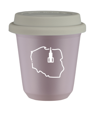 Tasse 80 ml LAVANDE "Pologne (blanc)", avec couvercle blanc Tasse 80 ml LAVANDE "Pologne (blanc)", avec couvercle blanc