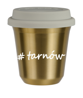 Tasse 150 ml OR "Tarnów", avec couvercle blanc Tasse 150 ml OR "Tarnów", avec couvercle blanc