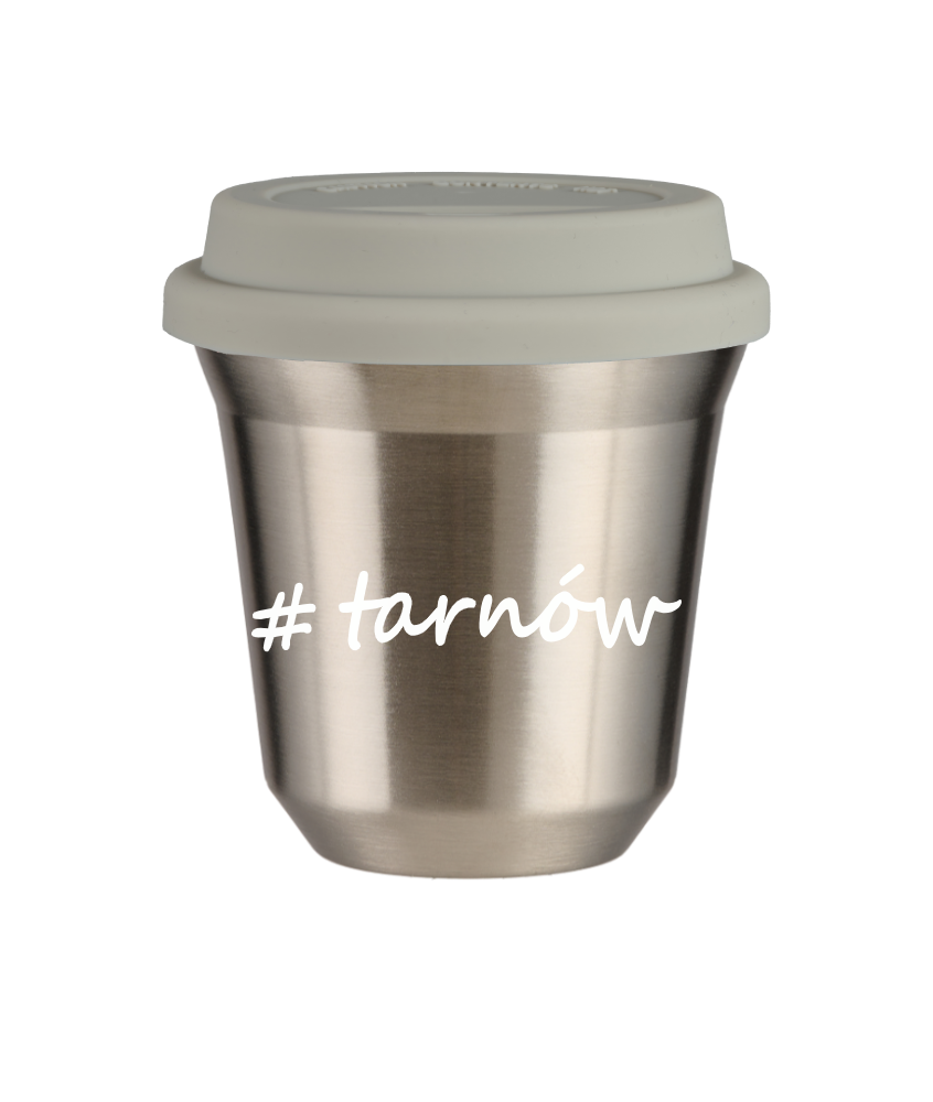 Tasse 80 ml ARGENT "Tarnów", avec couvercle blanc Tasse 80 ml ARGENT "Tarnów", avec couvercle blanc