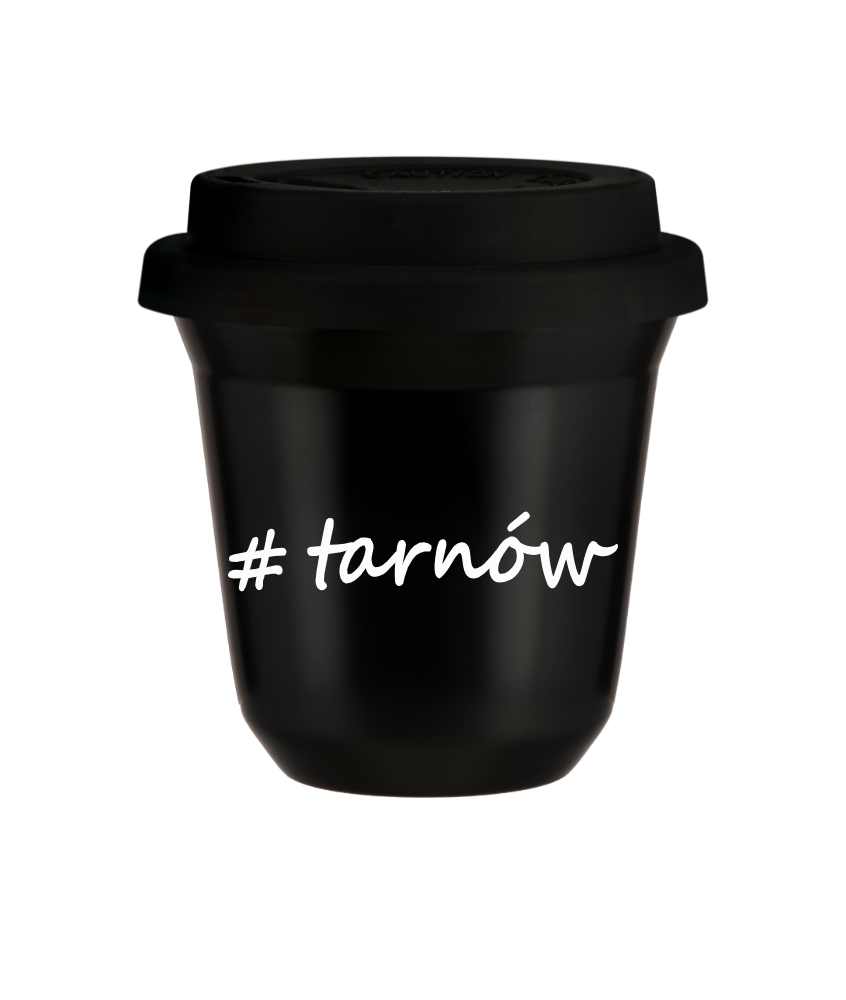 Tasse 80 ml NOIR "Tarnów", avec couvercle noir Tasse 80 ml NOIR "Tarnów", avec couvercle noir