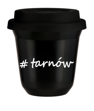 Tasse 240 ml NOIR "Tarnów", avec couvercle noir Tasse 240 ml NOIR "Tarnów", avec couvercle noir