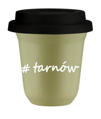 Tasse 240 ml PISTACHE "Tarnów", avec couvercle noir Tasse 240 ml PISTACHE "Tarnów", avec couvercle noir