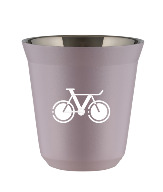 Tasse 80 ml LAVANDE "Vélo 1 (blanc)" Tasse 80 ml LAVANDE "Vélo 1 (blanc)"