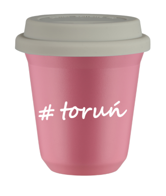 Tasse 150 ml ROSE "Toruń", avec couvercle blanc Tasse 150 ml ROSE "Toruń", avec couvercle blanc