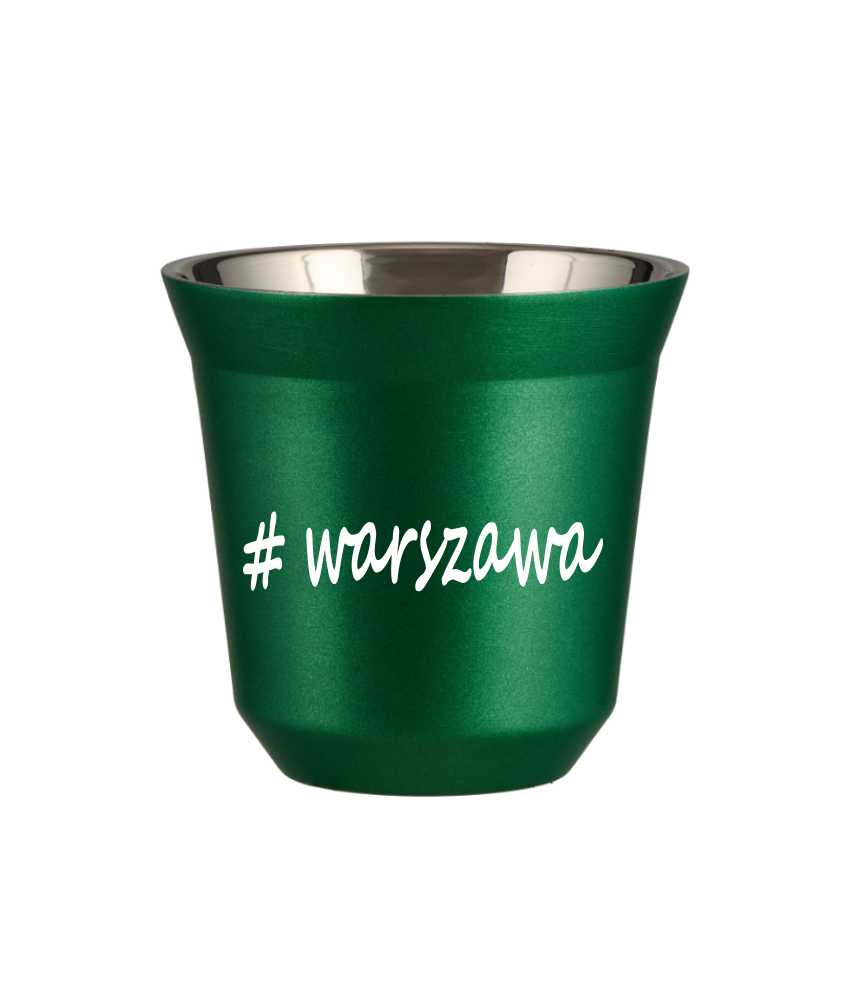 Tasse 150 ml VERT MÉTALLIQUE "Warszawa" Tasse 150 ml VERT MÉTALLIQUE "Warszawa"
