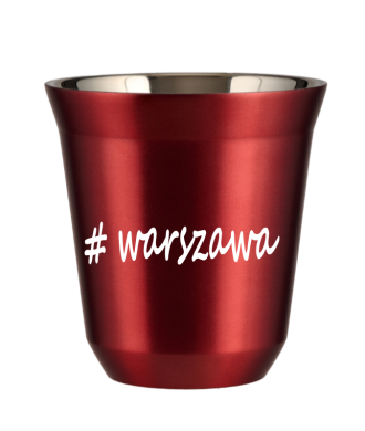 Tasse 150 ml ROUGE MÉTALLIQUE "Warszawa" Tasse 150 ml ROUGE MÉTALLIQUE "Warszawa"