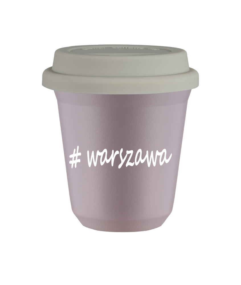 Tasse 150 ml LAVANDE "Warszawa", avec couvercle blanc Tasse 150 ml LAVANDE "Warszawa", avec couvercle blanc
