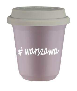Tasse 240 ml LAVANDE "Warszawa", avec couvercle blanc Tasse 240 ml LAVANDE "Warszawa", avec couvercle blanc