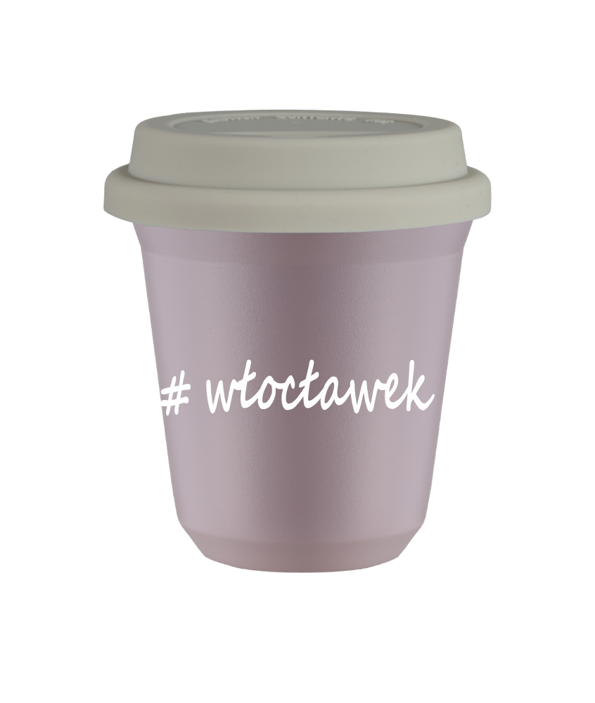 Tasse 80 ml LAVANDE "Włocławek", avec couvercle blanc Tasse 80 ml LAVANDE "Włocławek", avec couvercle blanc