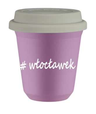 Tasse 150 ml LILAS "Włocławek", avec couvercle blanc Tasse 150 ml LILAS "Włocławek", avec couvercle blanc
