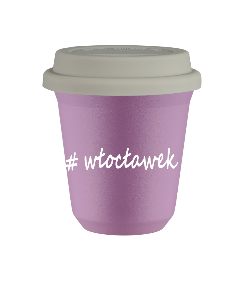 Tasse 150 ml LILAS "Włocławek", avec couvercle blanc Tasse 150 ml LILAS "Włocławek", avec couvercle blanc