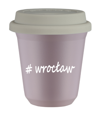 Tasse 150 ml LAVANDE "Wrocław", avec couvercle blanc Tasse 150 ml LAVANDE "Wrocław", avec couvercle blanc