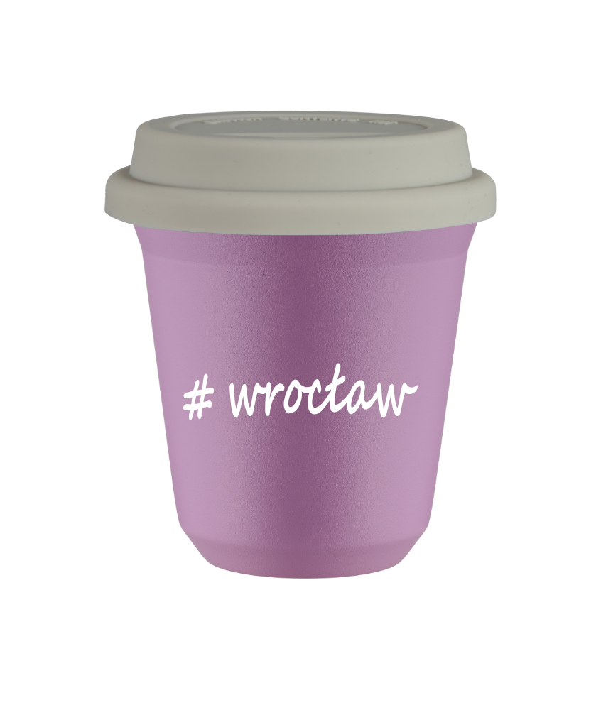 Tasse 150 ml LILAS "Wrocław", avec couvercle blanc Tasse 150 ml LILAS "Wrocław", avec couvercle blanc