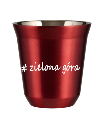 Tasse 240 ml ROUGE MÉTALLIQUE "Zielona Góra" Tasse 240 ml ROUGE MÉTALLIQUE "Zielona Góra"