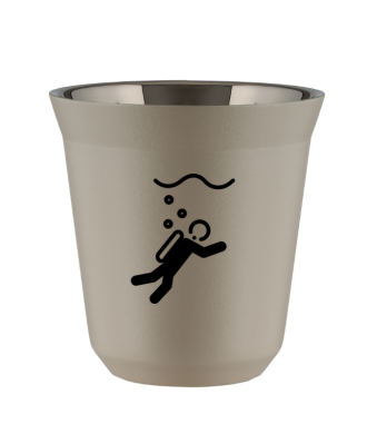 Tasse 80 ml BEIGE "Plongée" Tasse 80 ml BEIGE "Plongée"
