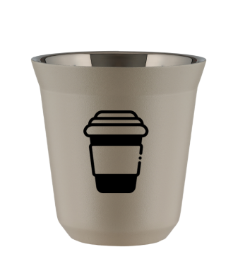 Tasse 80 ml BEIGE "Tasse (noir)" Tasse 80 ml BEIGE "Tasse (noir)"