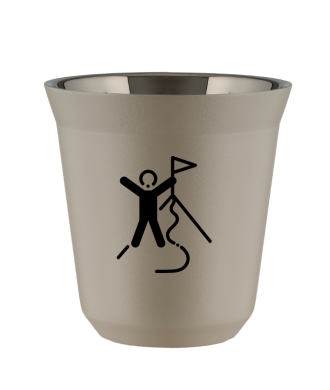 Tasse 80 ml BEIGE "Escalade 1 (noir)" Tasse 80 ml BEIGE "Escalade 1 (noir)"