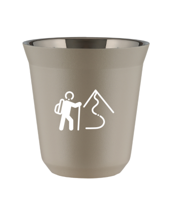 Tasse 80 ml BEIGE "Escalade 2 (blanc)" Tasse 80 ml BEIGE "Escalade 2 (blanc)"
