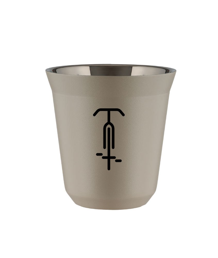 Tasse 80 ml BEIGE "Cyclisme 1"