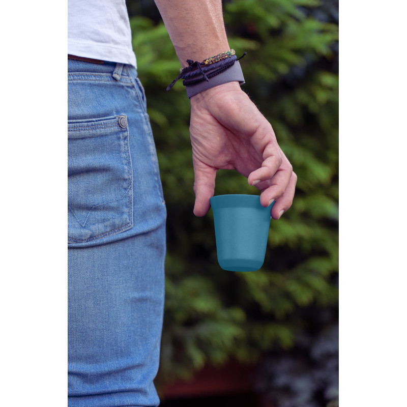 Tasse 80 ml BLEU CLAIR MÉTALLIQUE