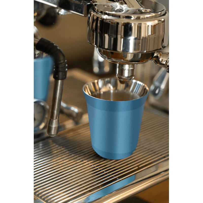 Tasse 80 ml BLEU CLAIR MÉTALLIQUE