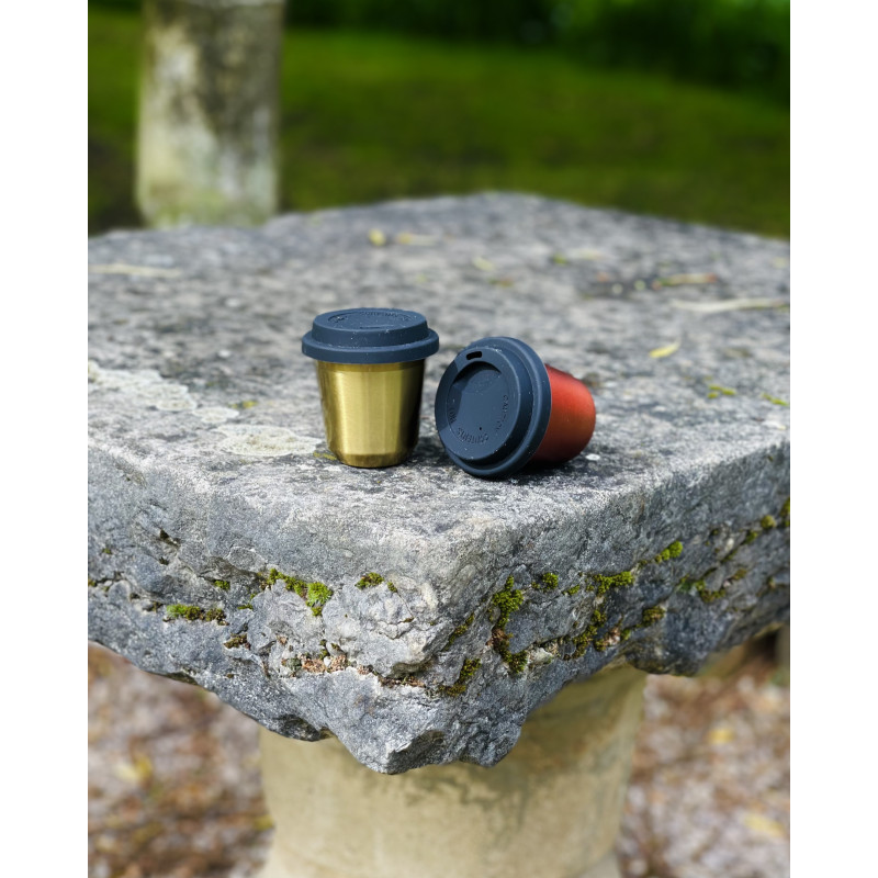 Tasse 80 ml ROUGE MÉTALLIQUE