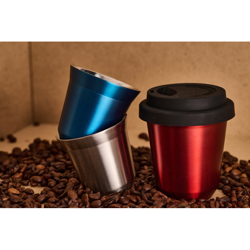 Tasse 80 ml ROUGE MÉTALLIQUE