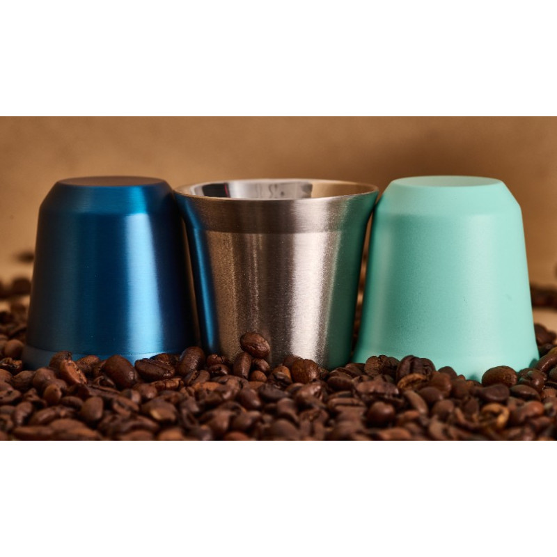 Tasse 80 ml BLEU MÉTALLIQUE