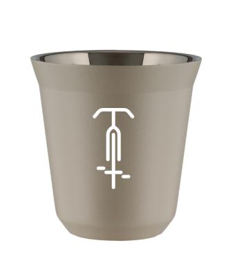 Tasse 80 ml BEIGE "Cyclisme 1 (blanc)" Tasse 80 ml BEIGE "Cyclisme 1 (blanc)"
