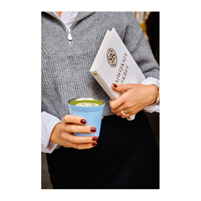 Tasse 240 ml BLEU CLAIR MÉTALLIQUE